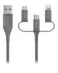 Cáp Mazer Alu.Dura.Tek 3in1 MFI (KS-A905C) 1m2