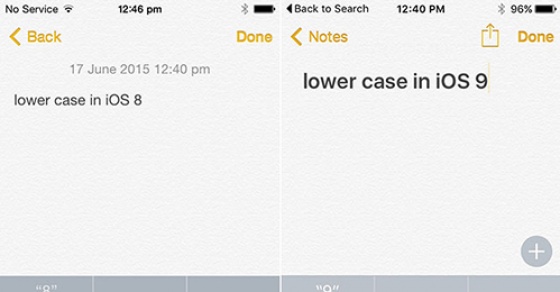  Thay đổi bàn phím chữ thường, chữ hoa trên iOS 9