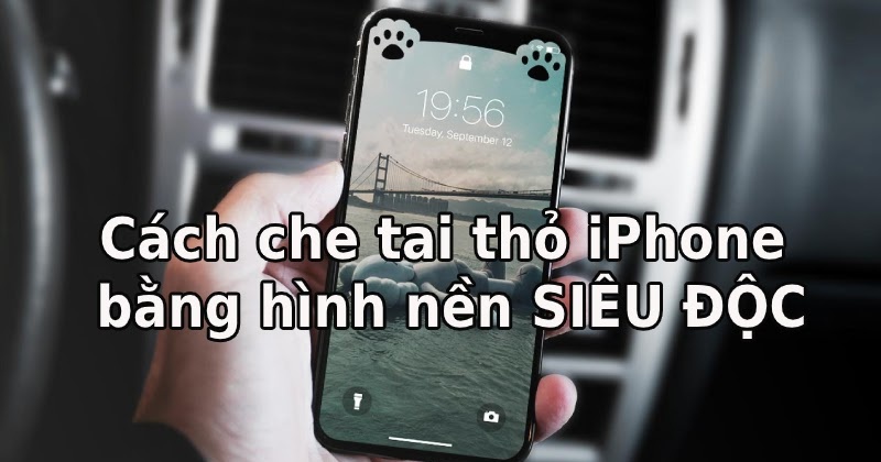 Cách che tai thỏ iPhone bằng hình nền SIÊU ĐỘC ĐÁO