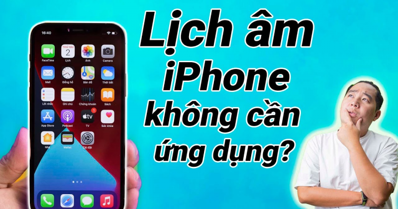 Cách xem lịch âm trên iPhone không cần ứng dụng