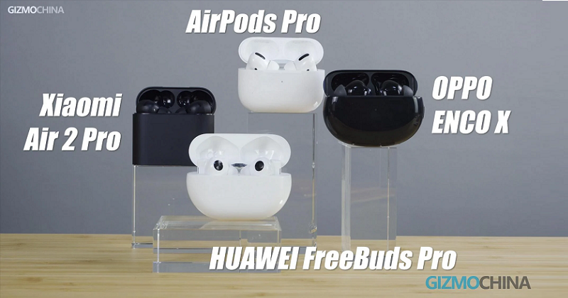 Đi tìm ngôi vương cho dòng tai nghe ANC : Xiaomi Air 2 Pro, Huawei Freebuds Pro, OPPO Enco X và Airpods Pro 