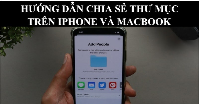 Hướng dẫn chia sẻ thư mục và tập tin trên iCloud Drive