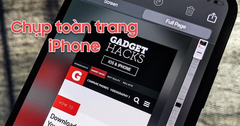 Hướng dẫn chụp ảnh màn hình nhiều trang trên iOS 13 cho iPhone