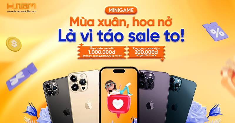 MÙA XUÂN, HOA NỞ LÀ VÌ TÁO SALE TO