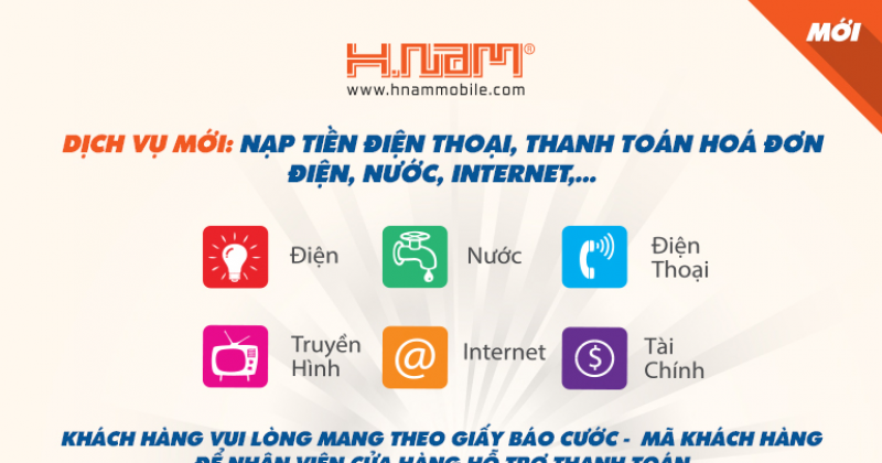 Nạp Tiền Điện Thoại, Thanh Toán Điện, Nước, Trả Góp
