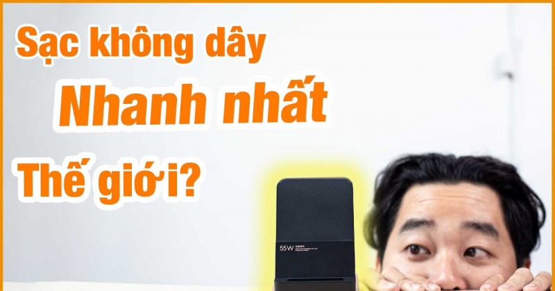 Sạc không dây Xiaomi Mijia 55W - sạc nhanh tuột ... tùm lum đồ!!!