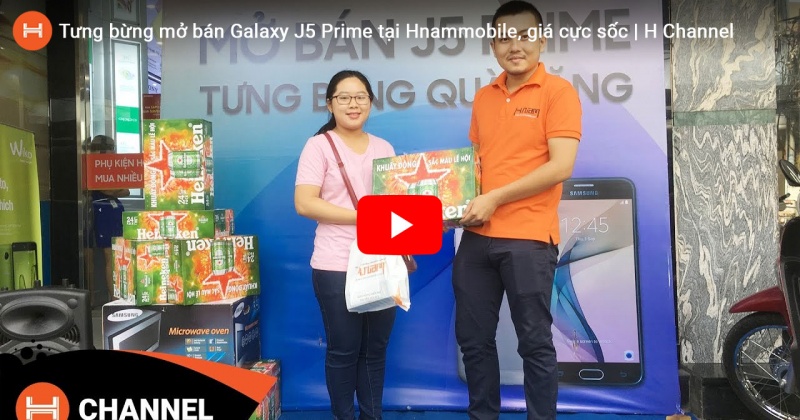 Tưng bừng mở bán Galaxy J5 Prime tại HnamMobile, giá cực sốc. 