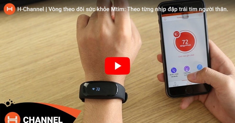 Vòng theo dõi sức khỏe Mtim: Theo từng nhịp đập trái tim người thân. 