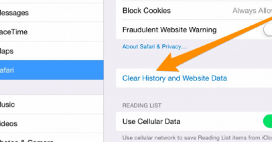 Xóa cache, cookie và lịch sử Safari trên iOS