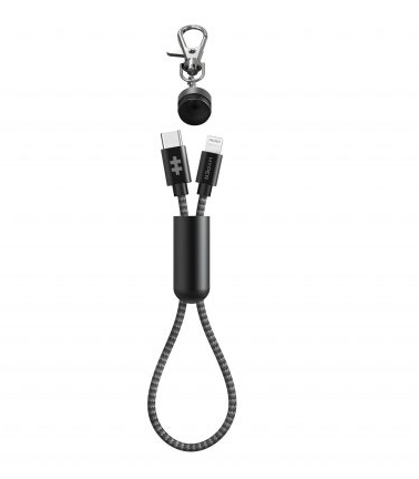 Cáp HyperDrive Keychain USB-C to Lightning (HD-CLM302) 0.2M 