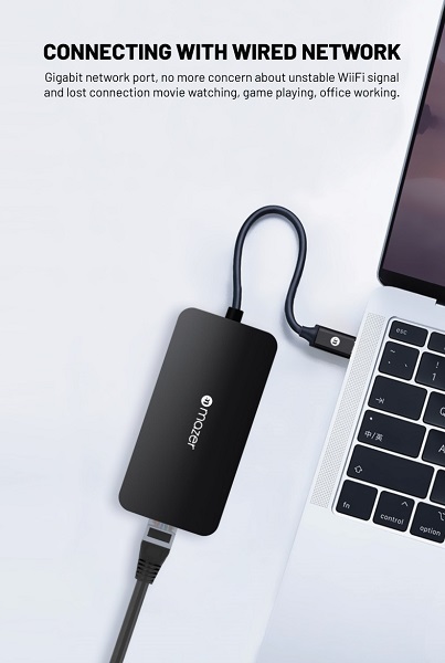 Bộ chia cổng Mazer Type-C Multiport 6in1 (UC2MULTI4060)