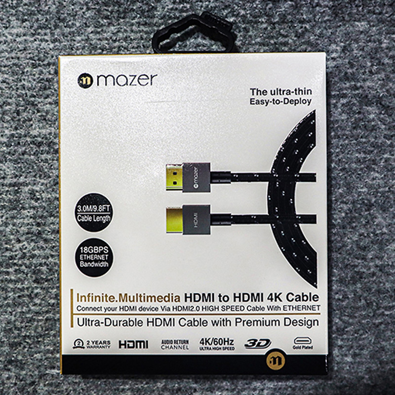 Cáp Mazer Multimedia HDMI to HDMI 4K (HDMI-UT300) 3m