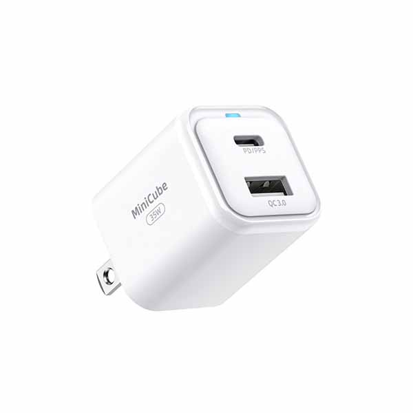 Sạc Innostyle mini cube Gan II dual USB-C/A PD 35W (IC35CA) 