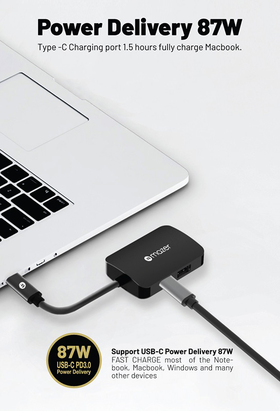 Bộ Chia Cổng Mazer Type-C Multiport 4in1 (UC2MULTI4040)