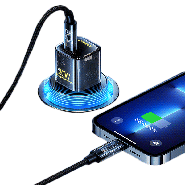 Cáp Pisen Quick Ice Crystal PD USB-C to Lightning Explorer 1200mm (C-TC01-1200)