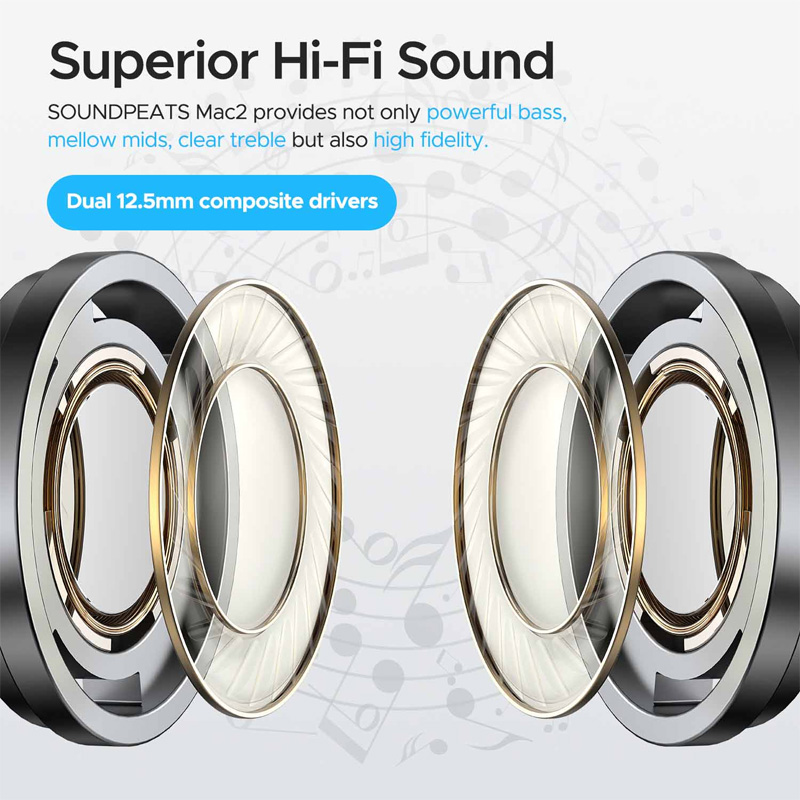 Tai Nghe Bluetooth Soundpeats Mac 2