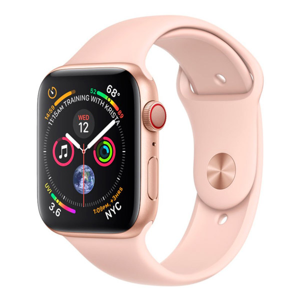 Apple Watch Series 4 44mm LTE Pink Sand Sport Band MTV02