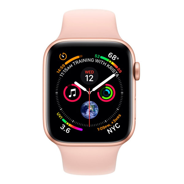 Apple Watch Series 4 44mm LTE Pink Sand Sport Band MTV02