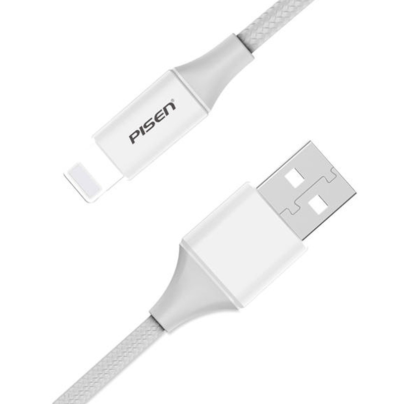 Cáp Pisen Lightning Braided 2.4A 1200mm (AL17-1200) 