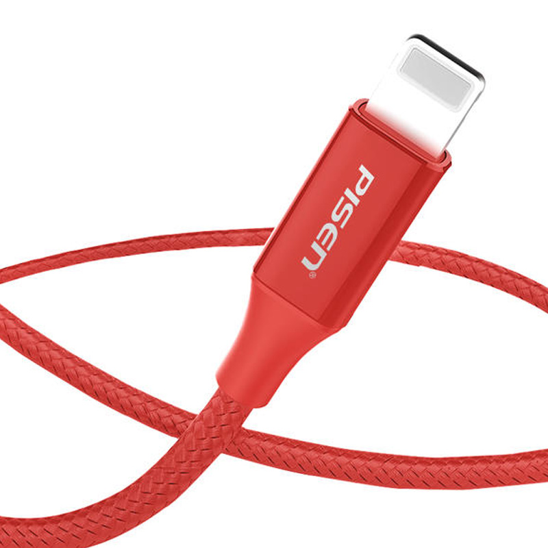 Cáp Pisen Lightning Braided 2.4A 1200mm (AL17-1200) 