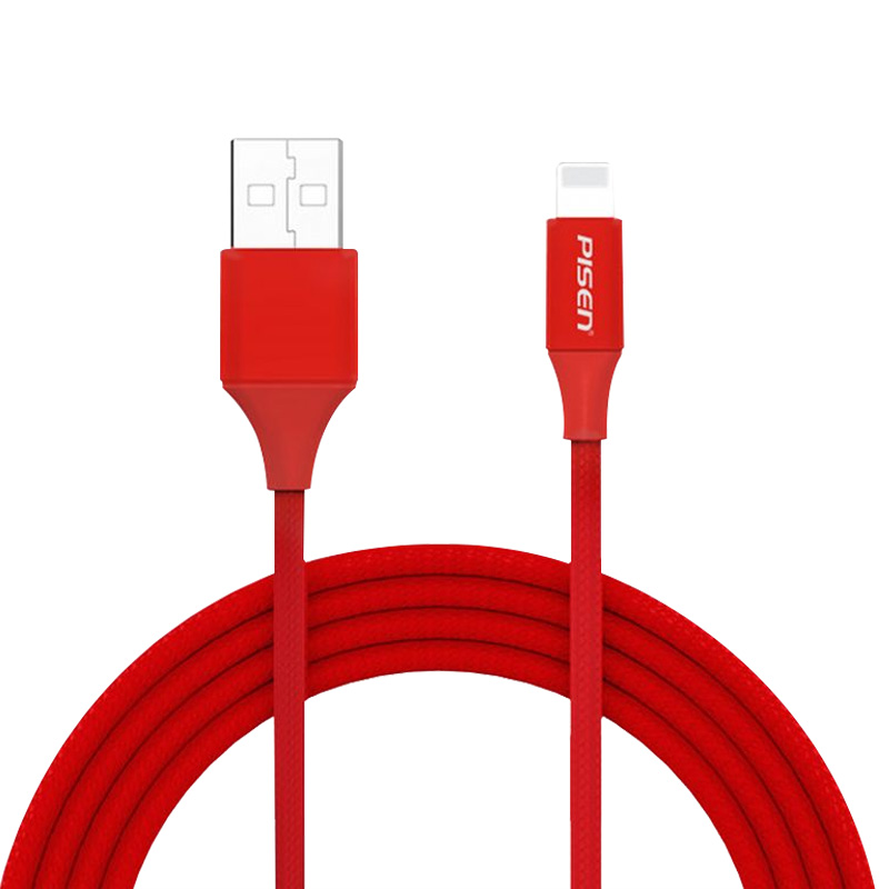 Cáp Pisen Lightning Braided 2.4A 1800mm (AL17-1800) 