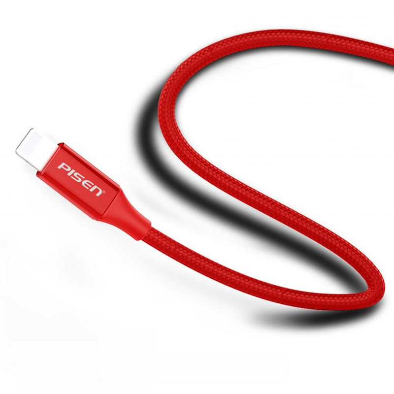 Cáp Pisen Lightning Braided 2.4A 1800mm (AL17-1800) 