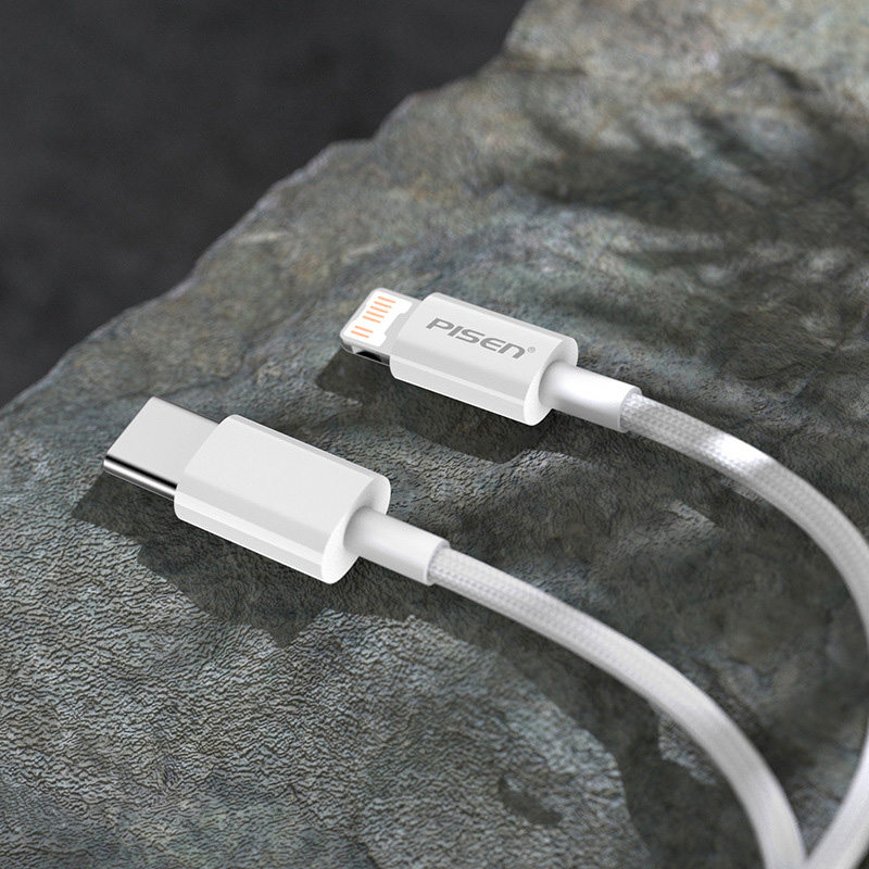 Cáp Pisen USB-C to Lightning Quick PD 20W 1200mm (ZY-CL-PD01-1200)