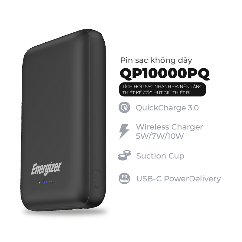 Pin dự phòng không dây Energizer QP10000PQ 10000mAh