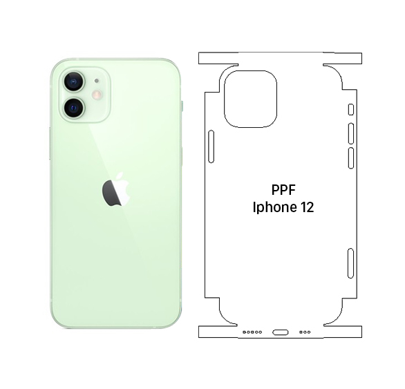 Dán Mặt Sau PPF Trong iPhone 12 (Full)