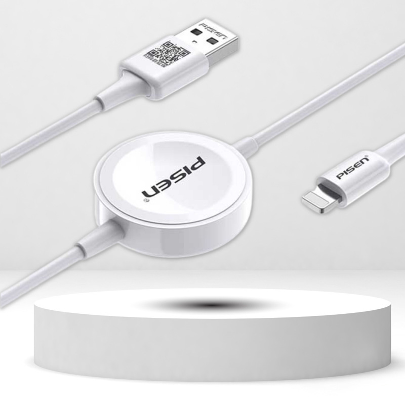 Sạc Pisen iWatch 2in1 Lightning AL-WC01-1500 (Apple Watch)
